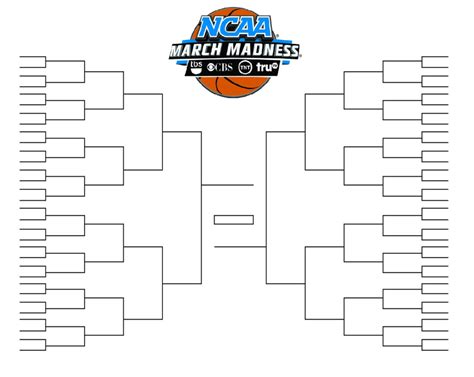 printable basketball bracket